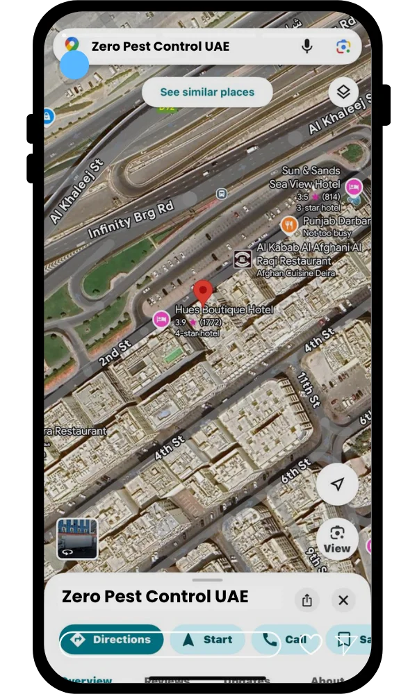 Zero Pest Control UAE Map